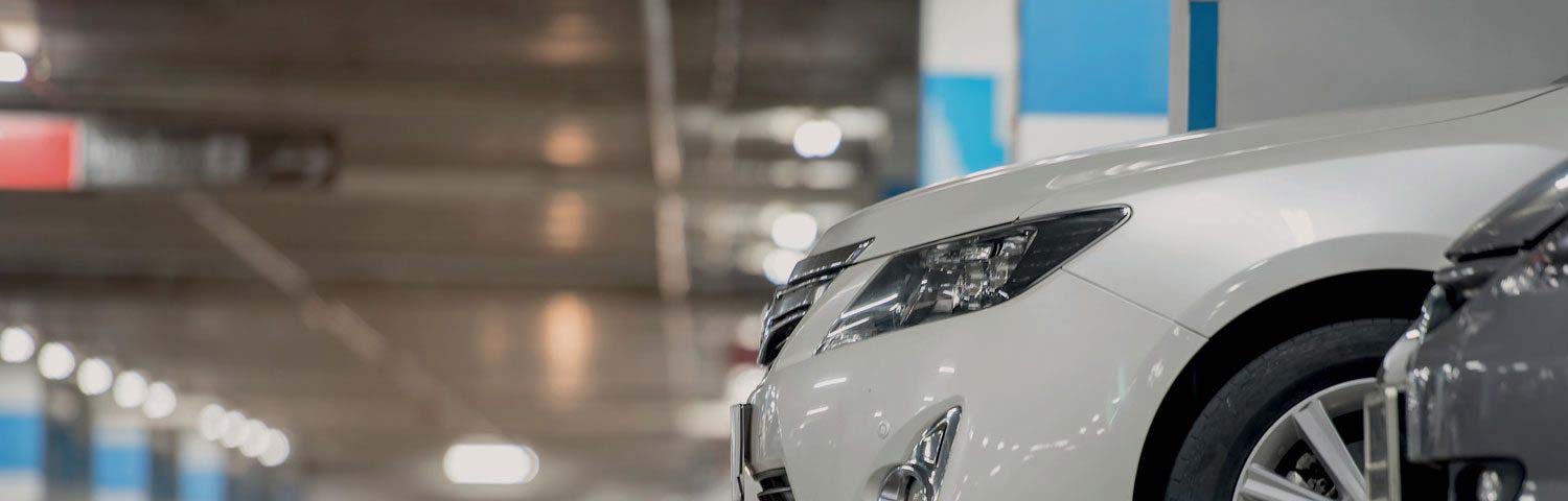 A car shown in a storage facility.