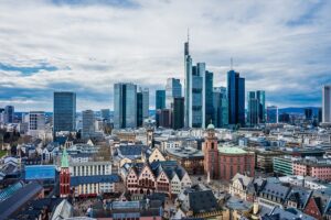 Frankfurt, Main, Skyline. Home of Santa Fe Relocation Frankfurt.