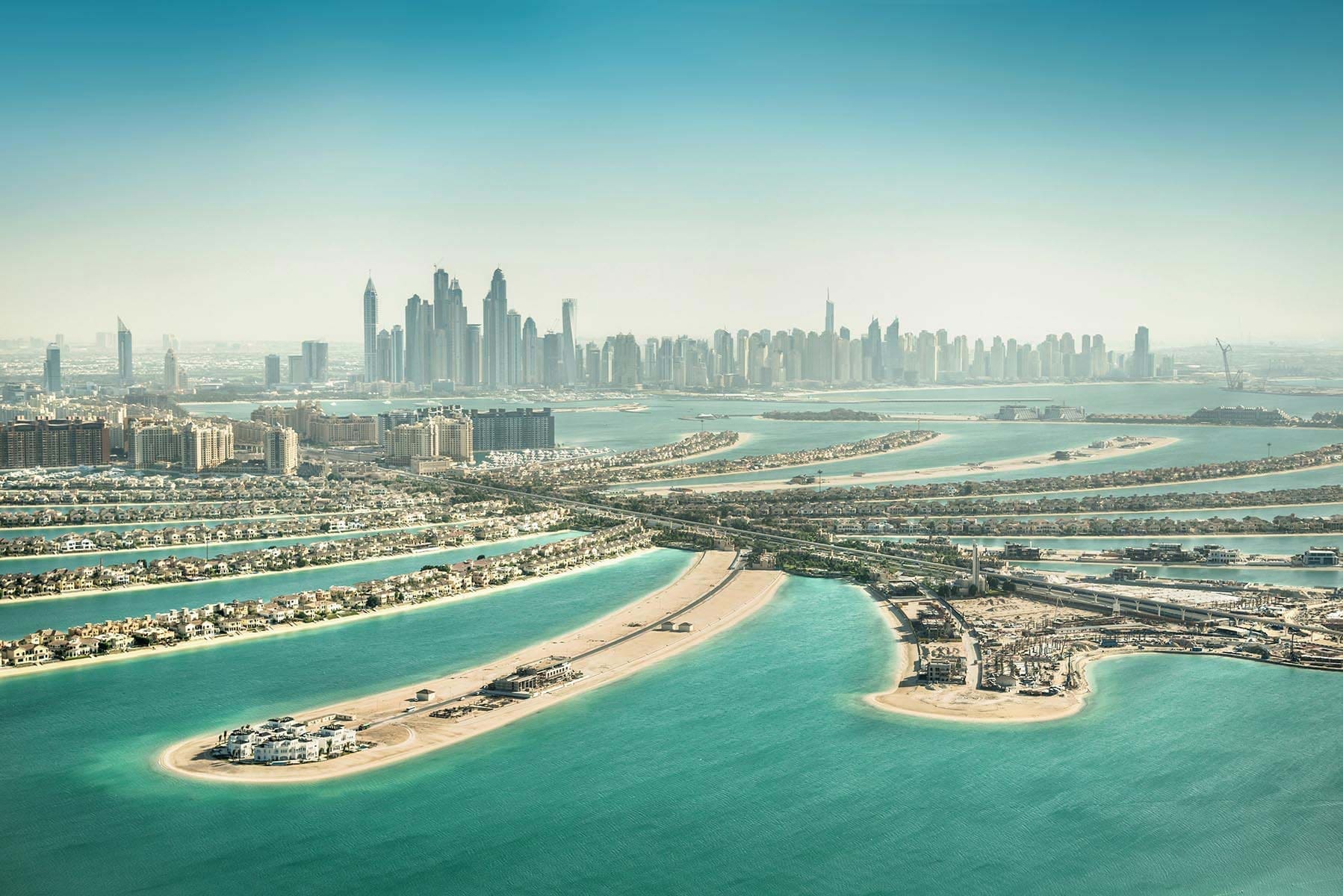 The Palm Jumeirah in Dubai, Dubai, United Arab Emirates