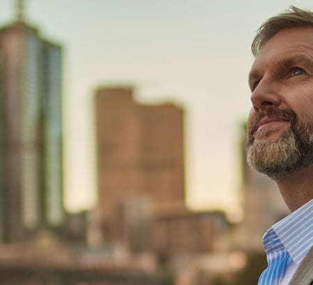 business man in London city